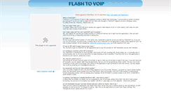 Desktop Screenshot of flash2voip.com